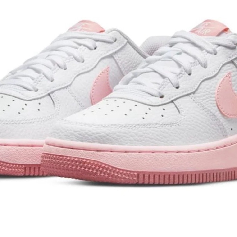 Nike Air Force 1 Women/Youth  Athletic Shoes - White and Pink